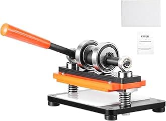 VEVOR Leather Cutting Machine, 7.1 x 3.9 in Embossing Plate Manual Die Cutter, 0.47 in Pressure Stroke Leather Embossing Machine, Dual Guide Shafts Die Cut Machine for Various of Materials