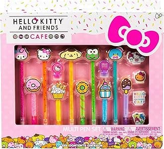 Horizon Group USA Hello Kitty & Friends Stationary Set, Cute School and Office Supplies, Sanrio Accessories, Kawaii Notebook, Pens
